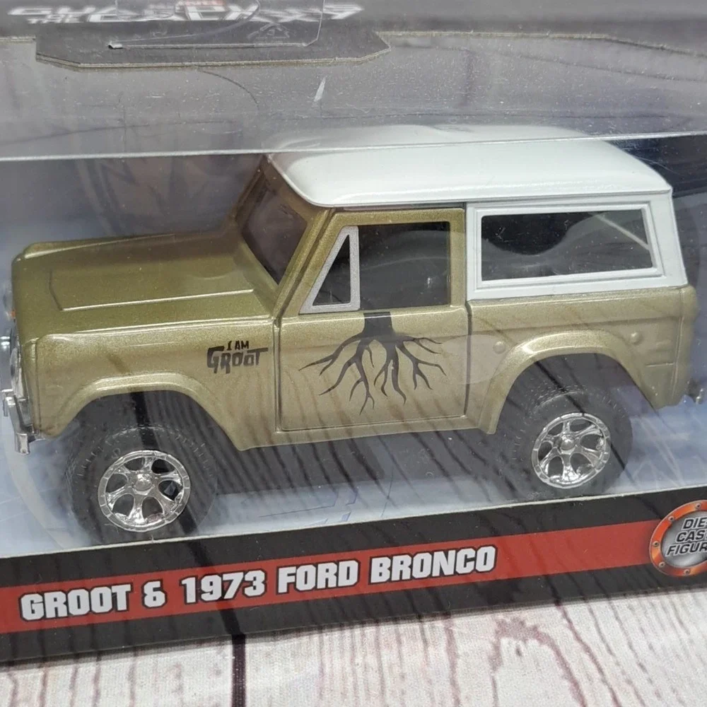 Guardians of the Galaxy Groot Figure 1973 Ford Bronco 1:32 Jada 34415 253223018